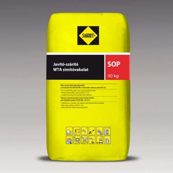 Sakret SOP javító-szárító WTA simítóvakolat - 30 kg