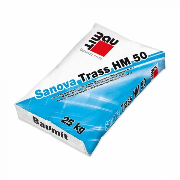 Baumit Sanova Trass HM50 trassz falazóhabarcs - 25kg