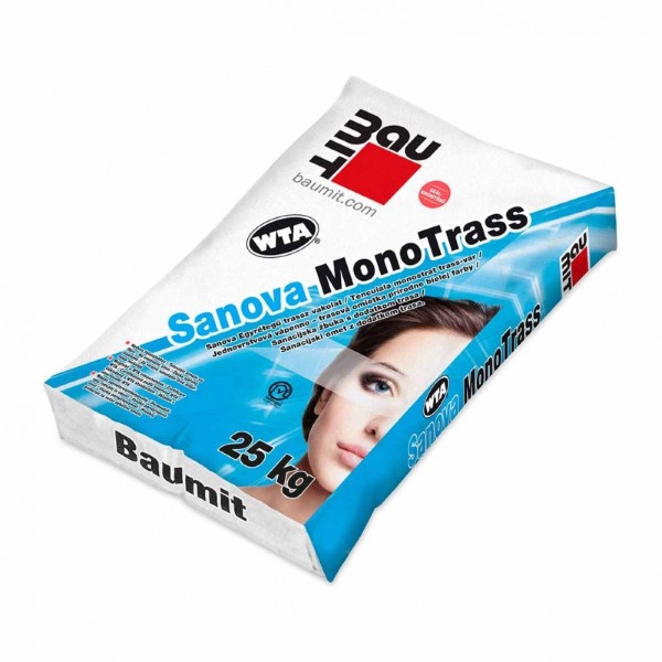 Baumit Sanova MonoTrass egyrétegű trassz vakolat - 25 kg