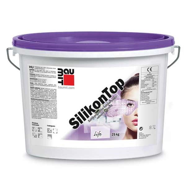 Baumit SilikonTop 2R szilikongyantás vékonyvakolat 25kg - III.színcsoport