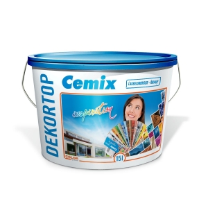 Cemix DekorTop homlokzatfesték - fehér - 5 l